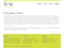 Tablet Screenshot of hwdesignco.com